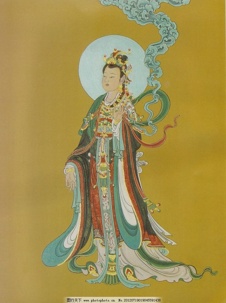 法海寺壁画功德天图片