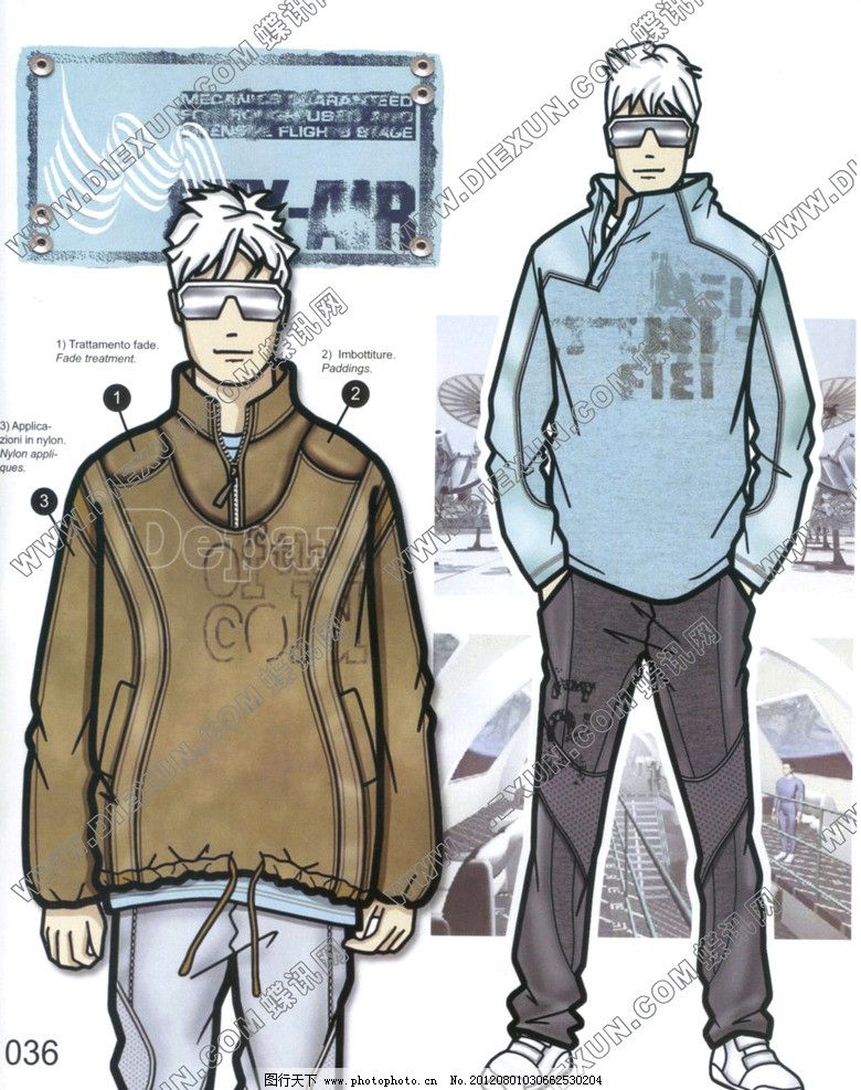 男款服装设计图图片