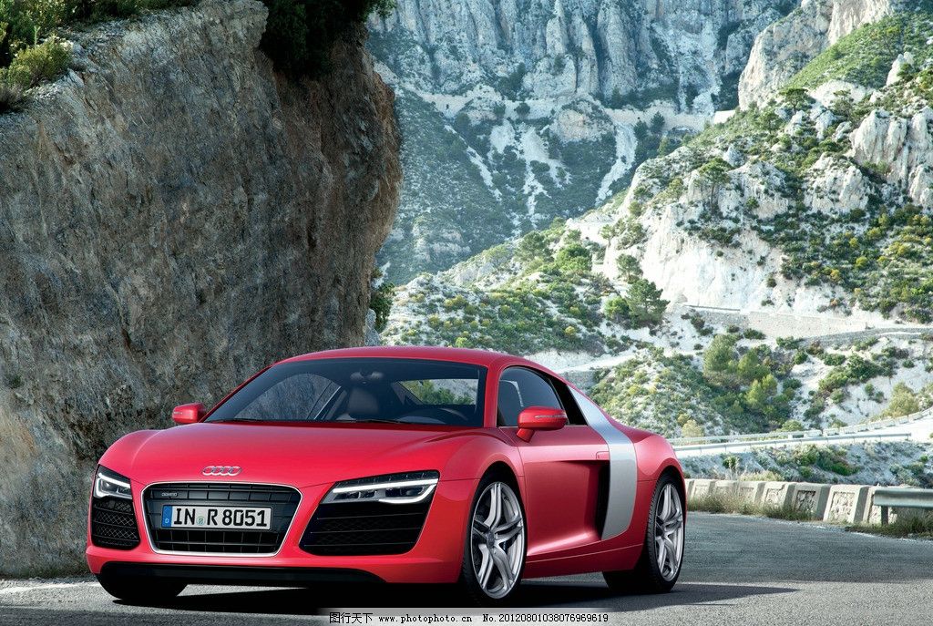 超高清奥迪R8汽车海报壁纸图片