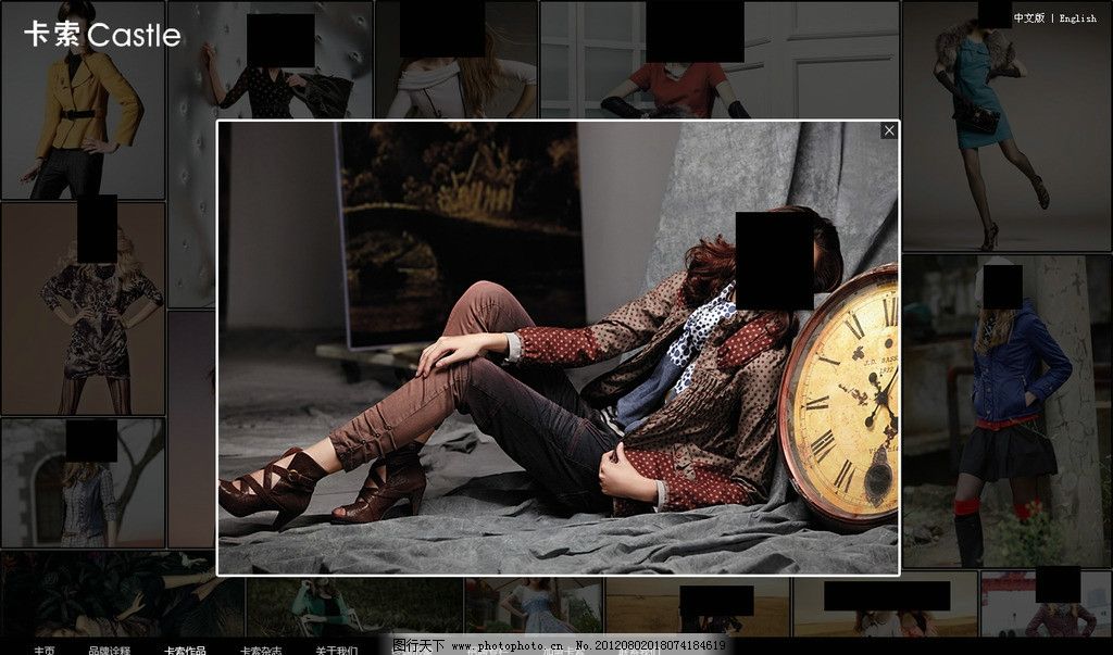 服装网站内页图片_网页界面模板_UI界面设计_