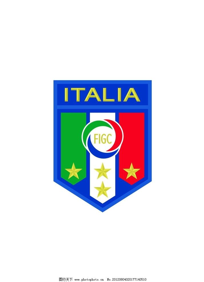 世界部分国家足球队队徽之意大利图片