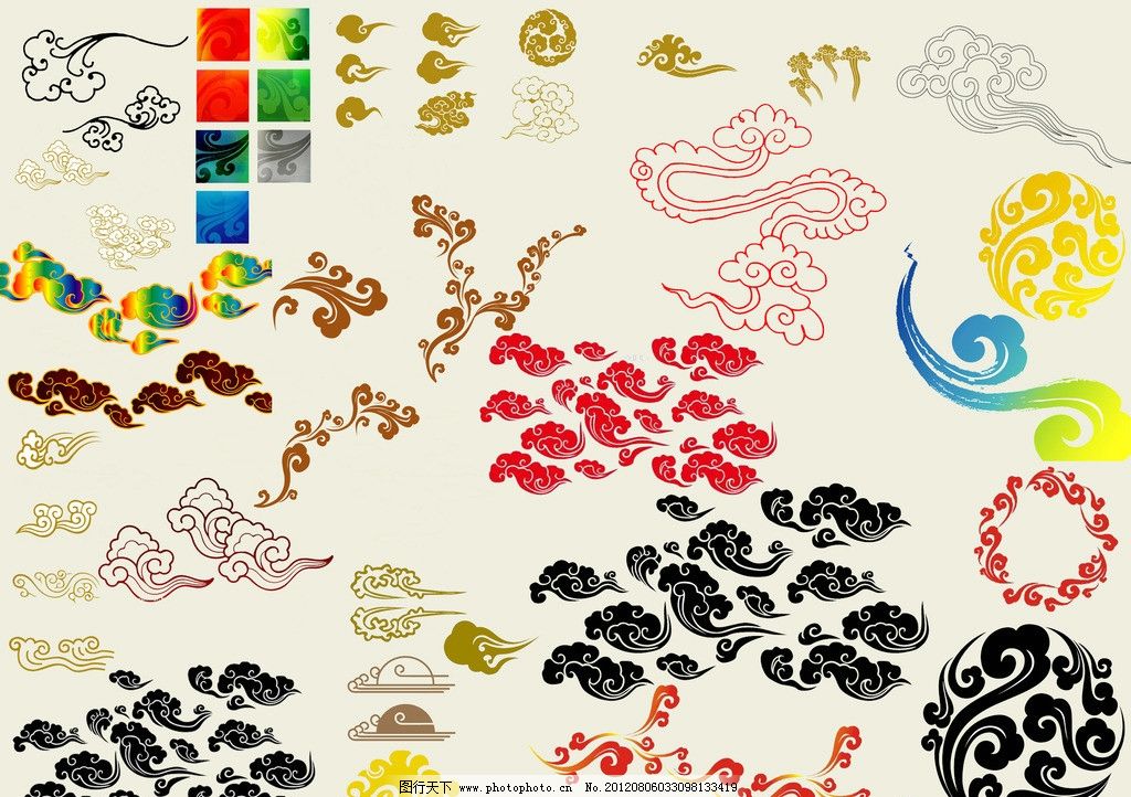 简笔画花边素材