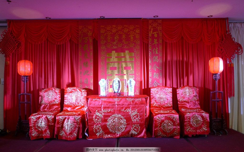 中式婚礼布置图片