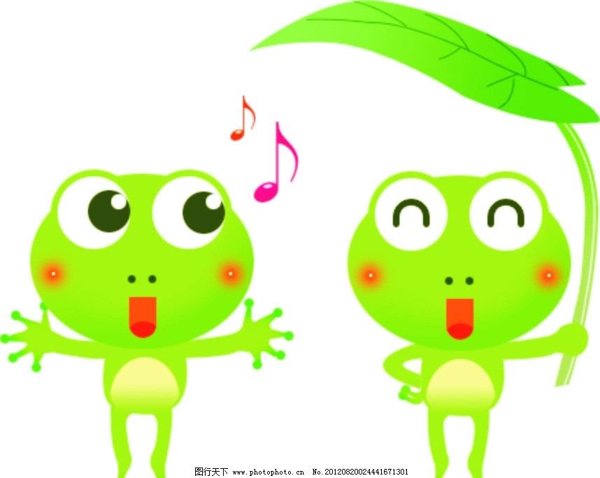 两只青蛙图片