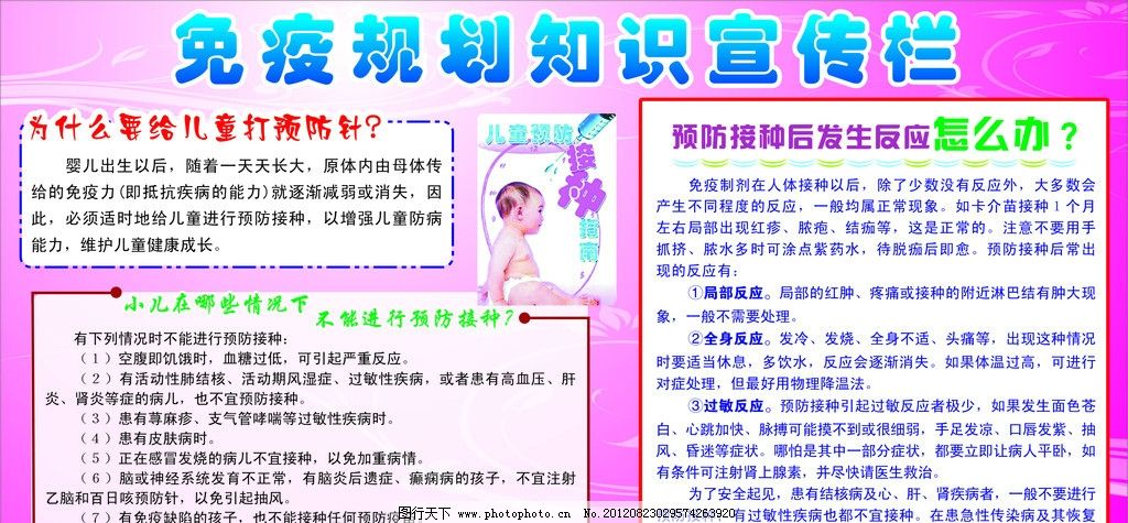 免疫规划知识宣传栏图片