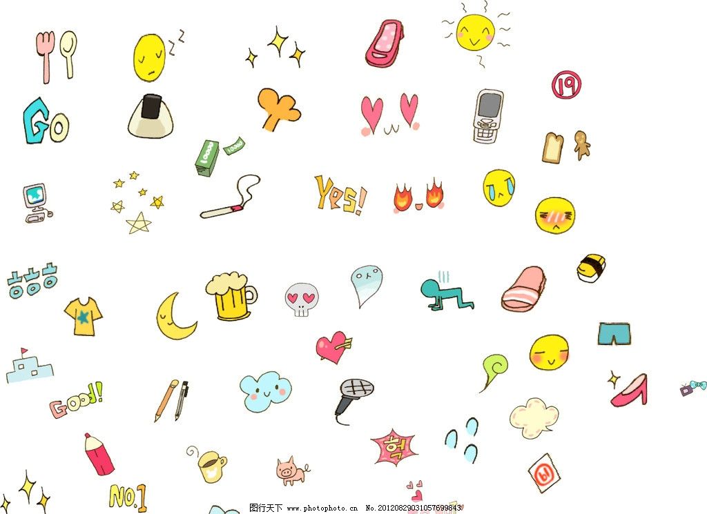 可爱卡通素材(位图)图片