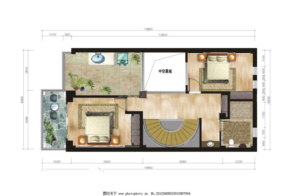 户型图 别墅户型 户型素材 家配图 地中海 欧式 尊贵 大气 奢华 沙发