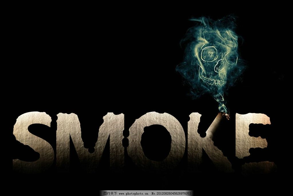 smoke字体设计